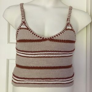 American Eagle Knit Cropped Tank Size M